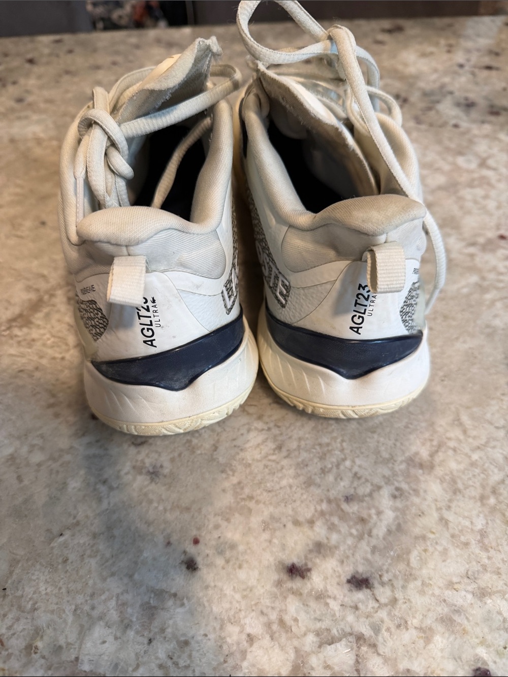 Lacoste Knit Athletic Sneakers in White and Gray - Picture 3 of 6